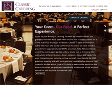 Tablet Screenshot of classiccateringnw.com